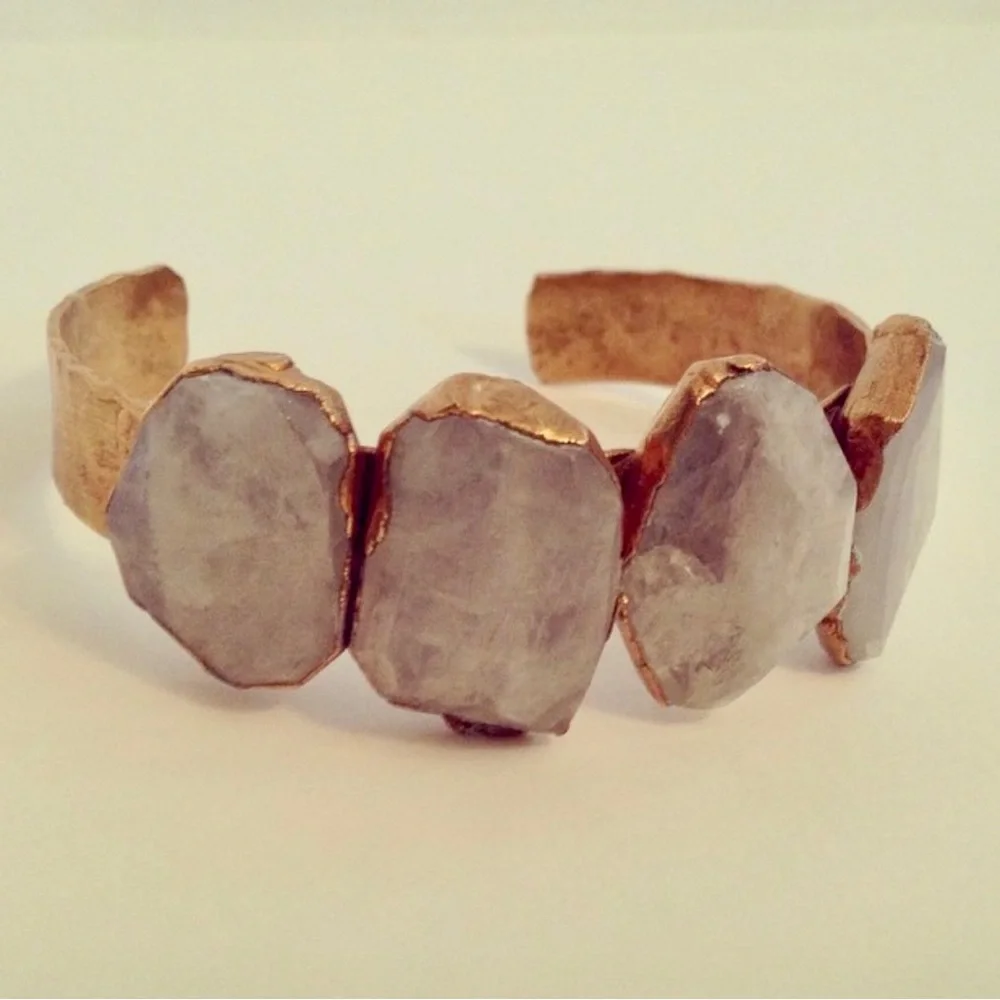 Bracelet cuff moonstone - Picture 1 of 1